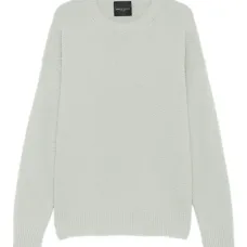 фактурный свитер с круглым вырезом