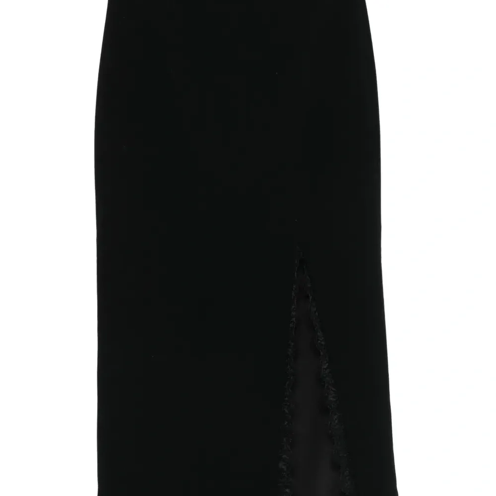 Юбка-карандаш с кружевной вставкой Юбка-карандаш с кружевной вставкой