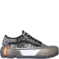 Кроссовки на платформе с леопардовым принтом