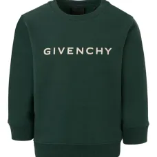 толстовка с круглым вырезом и логотипом