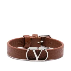 Кожаный браслет с логотипом VLogo Signature