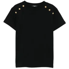 Футболка с декоративными пуговицами