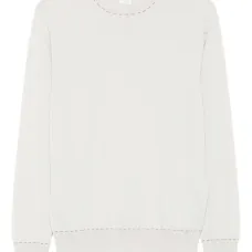 свитер с круглым вырезом