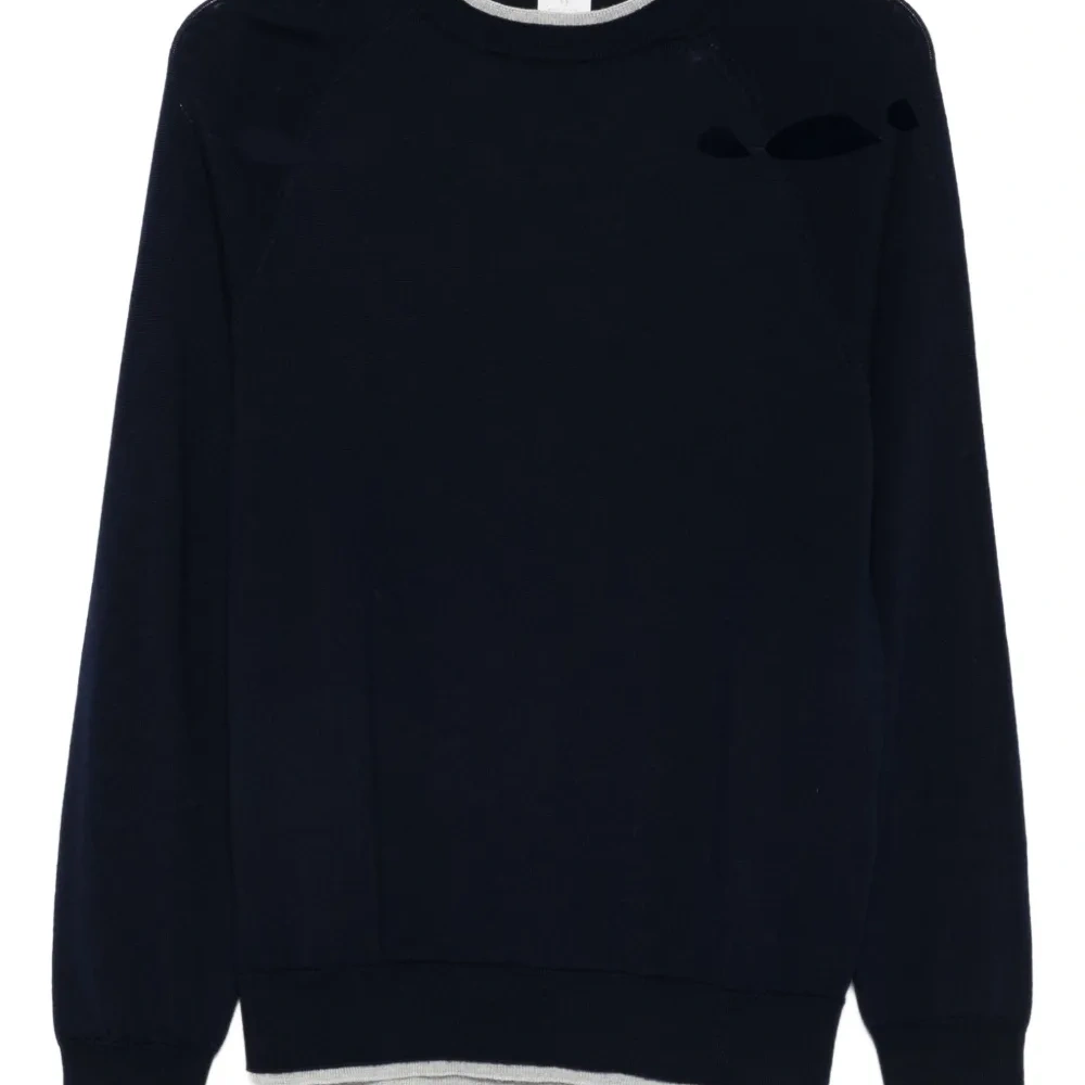 шерстяной свитер с рукавами реглан