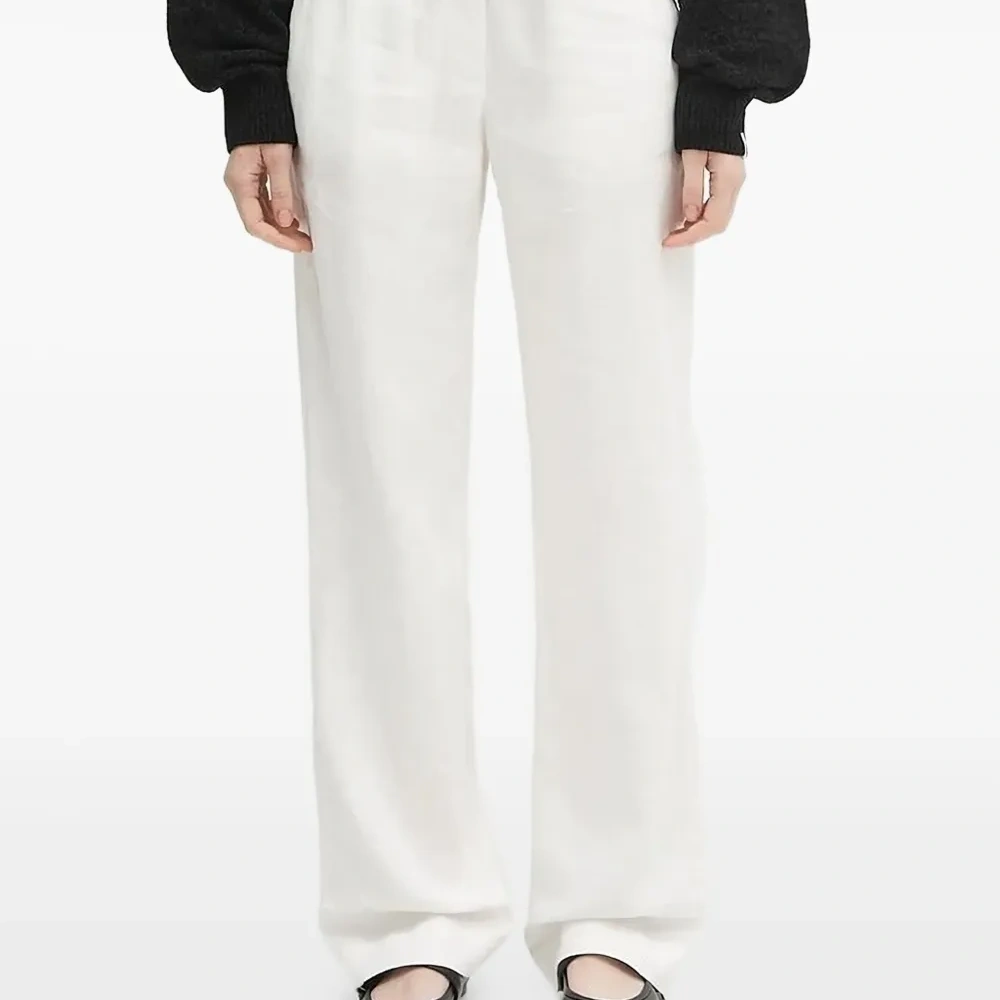 Льняные брюки с кулиской