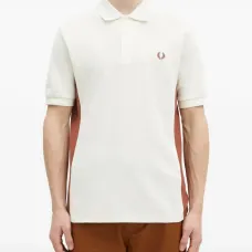 рубашка поло со вставками