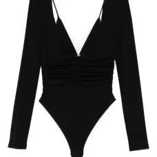 боди с длинными рукавами и сборками боди с длинными рукавами и сборками