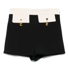 Шорты с контрастной вставкой