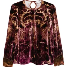 Бархатная блузка с узором Бархатная блузка с узором