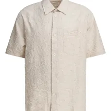 Фактурная рубашка с короткими рукавами