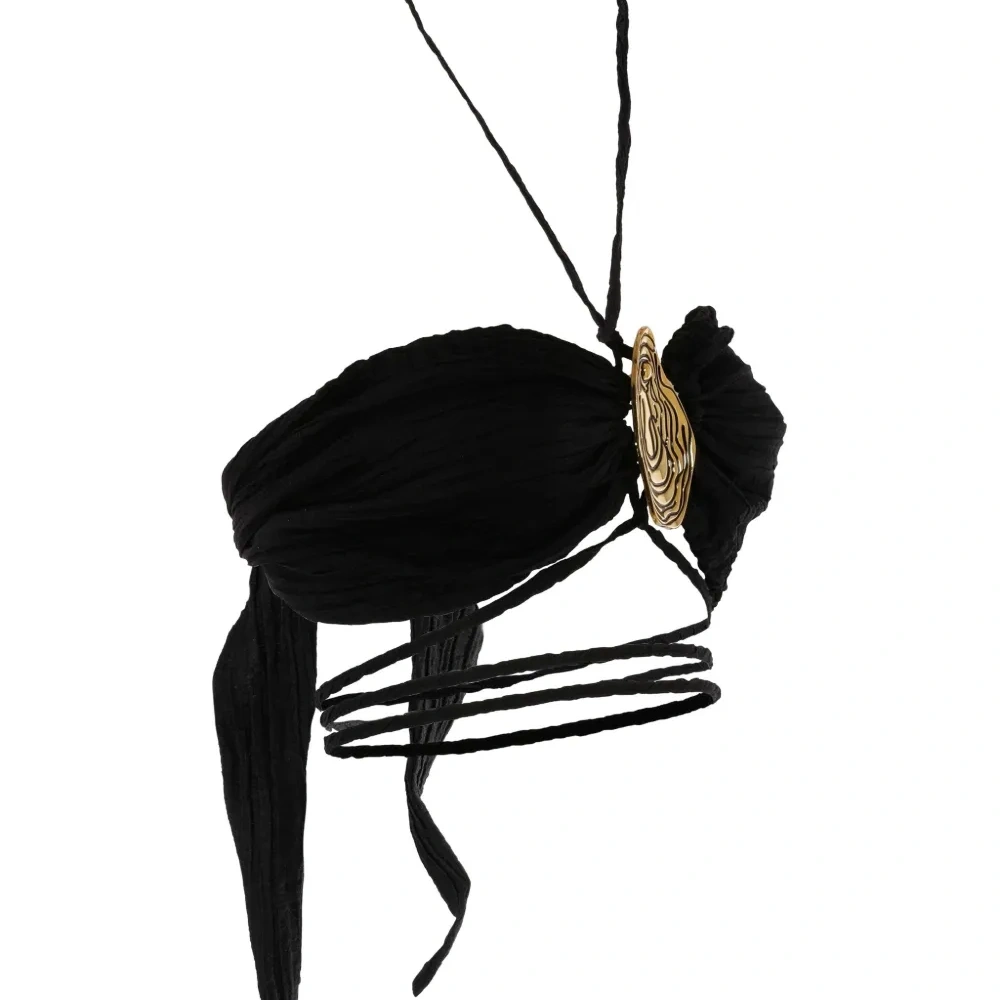 декорированный топ с вырезом халтер