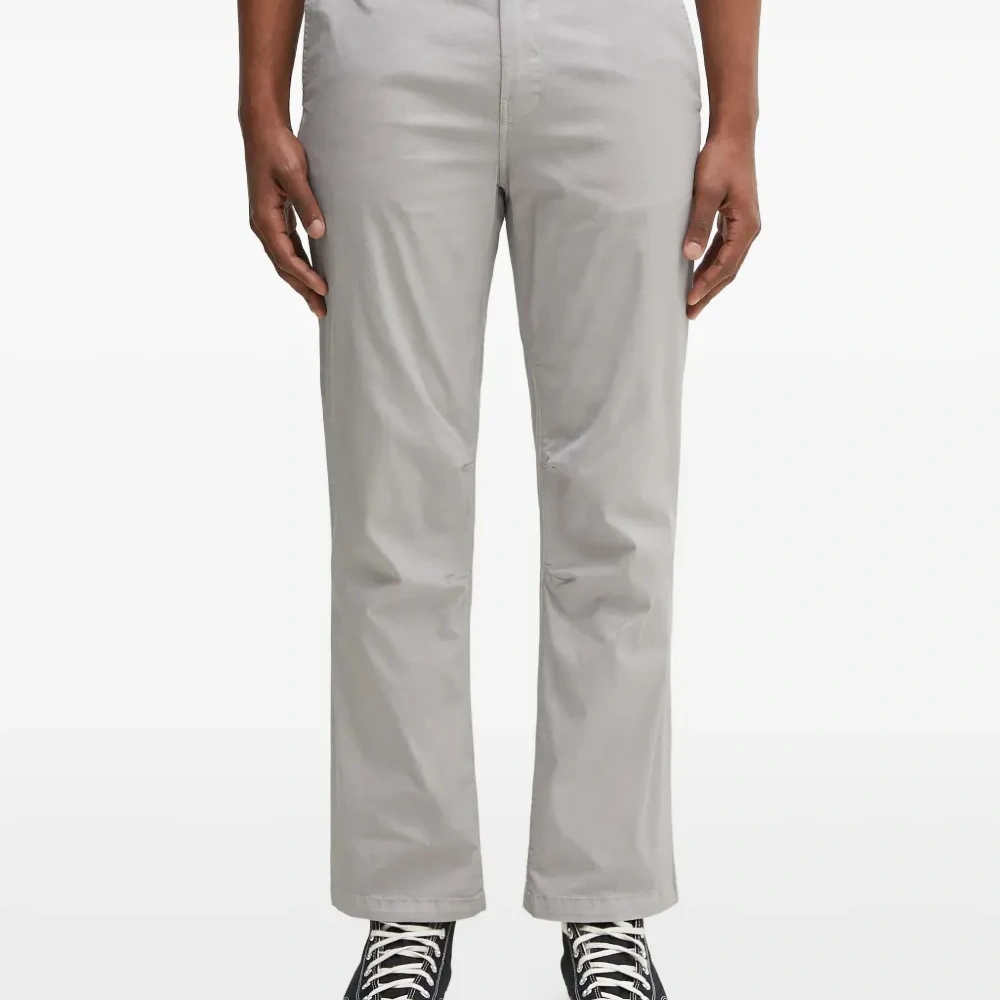 Прямые брюки с эластичным поясом