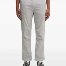 Прямые брюки с эластичным поясом