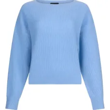 Свитер в рубчик с вырезом-лодочкой Свитер в рубчик с вырезом-лодочкой