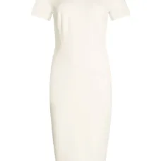 Платье миди с короткими рукавами