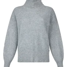 Свитер в рубчик с объемными рукавами Свитер в рубчик с объемными рукавами