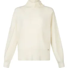 Свитер с объемными рукавами и искусственным жемчугом