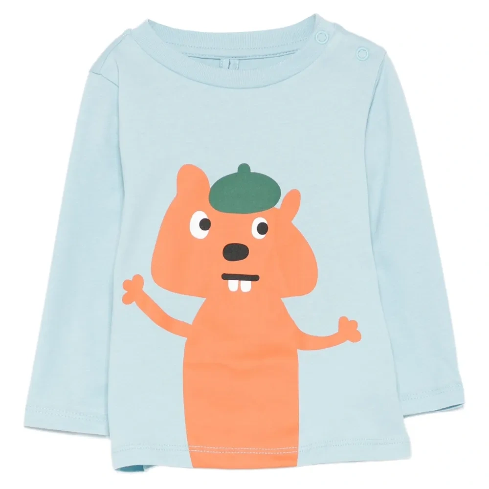 топ с длинными рукавами и принтом