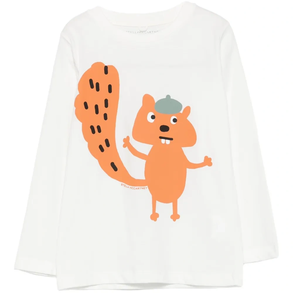 топ с длинными рукавами и принтом