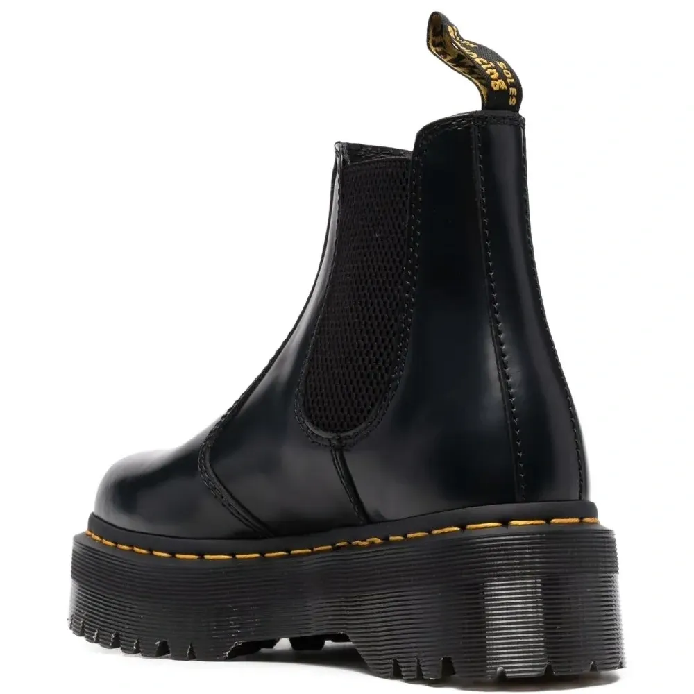 Кожаные челси на платформе 2976 Quad с каблуком 50 мм