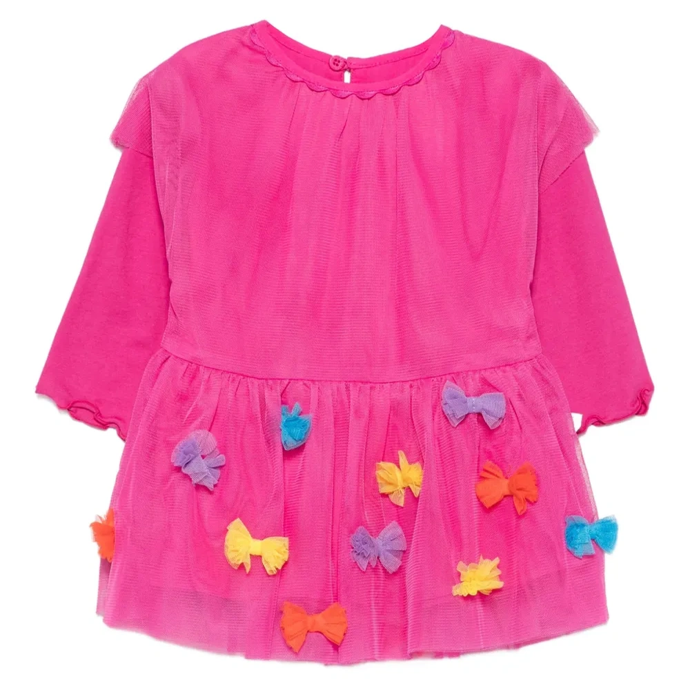 платье из тюля с бантом