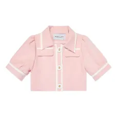 топ с объемными рукавами