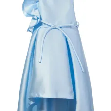 Платье асимметричного кроя с оборками