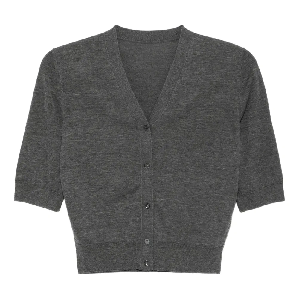 укороченный кардиган узкого кроя