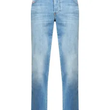 Джинсы с пластиной-логотипом