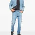 Джинсы с пластиной-логотипом