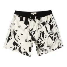 Шорты с цветочным принтом и регулировкой по талии Шорты с цветочным принтом и регулировкой по талии