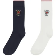 носки La Chaussette Slogan Rose с вышивкой