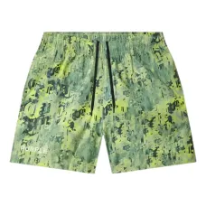 шорты с эластичным поясом и принтом