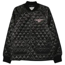 Стеганая атласная куртка