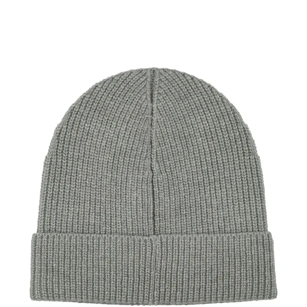 Кашемировая шапка бини в рубчик