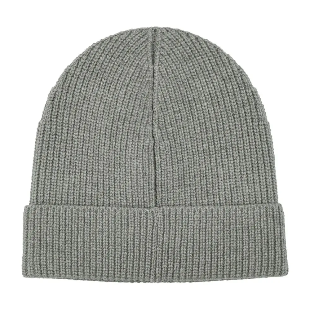 Кашемировая шапка бини в рубчик