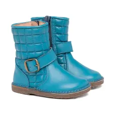 Стеганые ботинки с пряжками