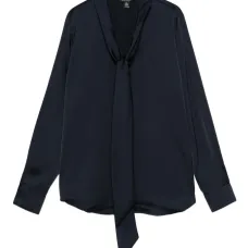 Блузка с завязками и длинными рукавами