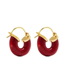 Пластиковые серьги-кольца