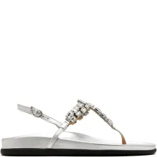 Босоножки Katerina с ремешком на пятке и кристаллами