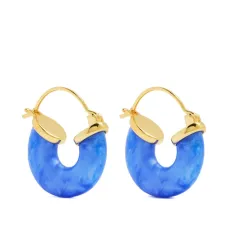 Пластиковые серьги-кольца