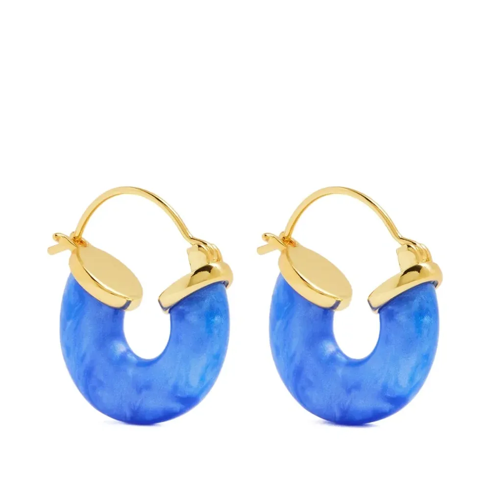 Пластиковые серьги-кольца Пластиковые серьги-кольца