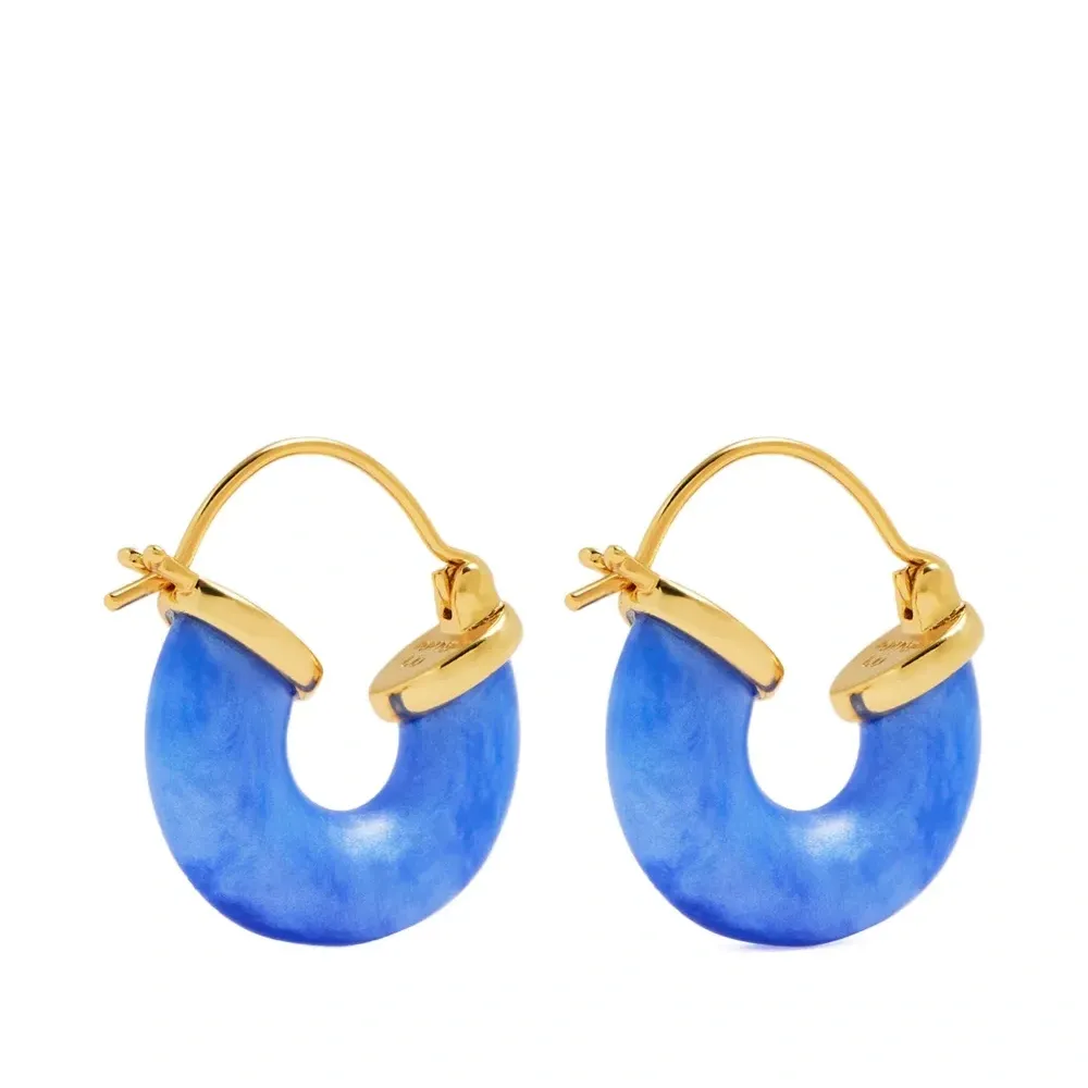 Пластиковые серьги-кольца Пластиковые серьги-кольца