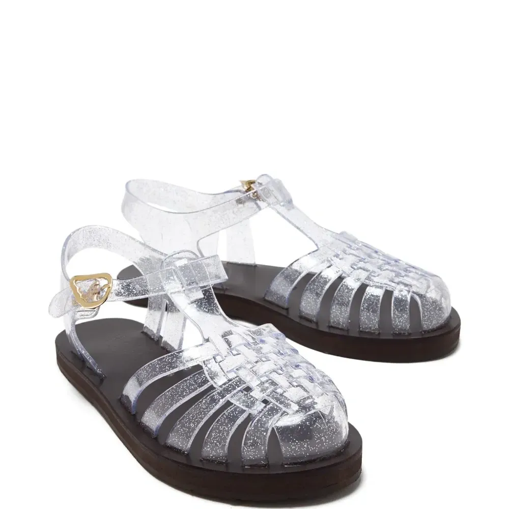 Сандалии с блестками Сандалии с блестками