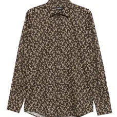 Рубашка с цветочным принтом