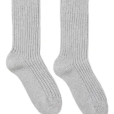 Кашемировые носки в рубчик