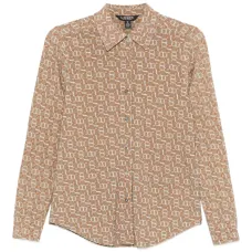 Рубашка с длинными рукавами и узором