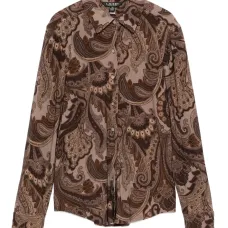 Рубашка с принтом "пейсли"