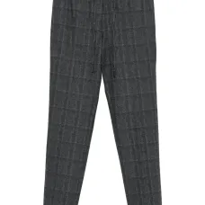 Клетчатые брюки с кулиской