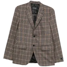 Клетчатая шерстяная куртка Клетчатая шерстяная куртка